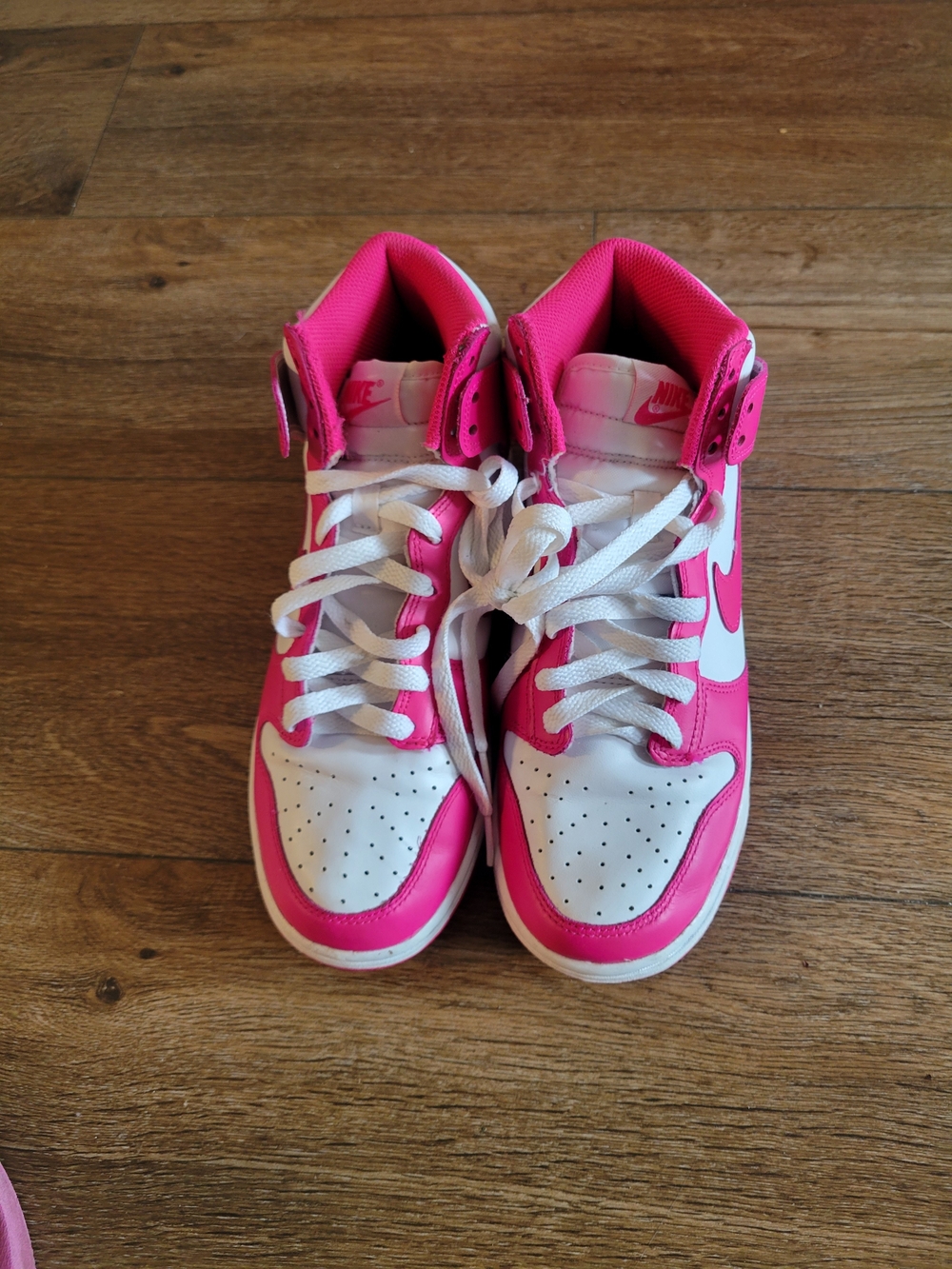 Nike Kids' High-Top Sneakers - White/Pink